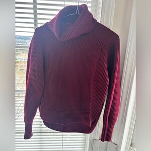 Wilfred Deep Red Turtleneck Sweater